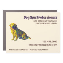 Grossissement des soins de chien