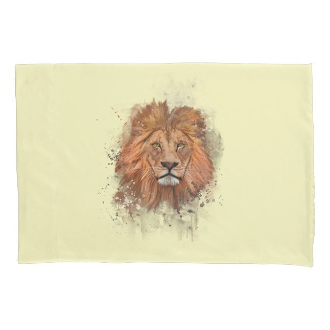 Großkatze Big Cat Löwe Kissenbezug (Vorderseite)