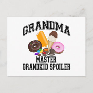 Großkind Spoiler Oma Postkarte