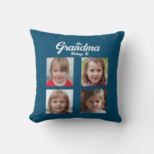 Großkinder Foto Collage Oma Personalisiert Kissen