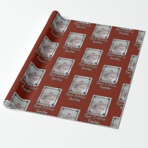 Großkinder Foto Frohe Weihnachten Oma Red Geschenkpapier