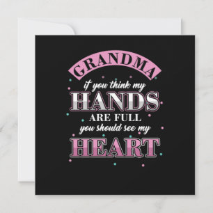 Großkinder Grandchild Nana Granny Funny Grandmo Einladung