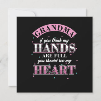 Großkinder Grandchild Nana Granny Funny Grandmo Einladung
