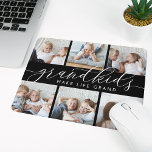 Großkinder machen das Leben großartig | FotoCollag Mousepad<br><div class="desc">Mit diesem coolen Foto Collage Mousepad kreieren Sie ein süßes Geschenk für eine geliebte Oma oder Opa. "Großkinder machen das Leben groß" erscheint in der Mitte in weißen Kalligraphie Schriftzeichen auf schwarzem Hintergrund. Lassen Sie sich mit sechs Fotos ihrer Enkel für ein einzigartiges Grandeleltertagsgeschenk verwöhnen.</div>