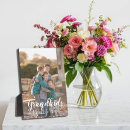 Großkinder machen das Leben großartig Fotoplatte