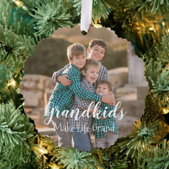 Großkinder machen das Leben großartig Ornament Karte (Insitu (Baum))