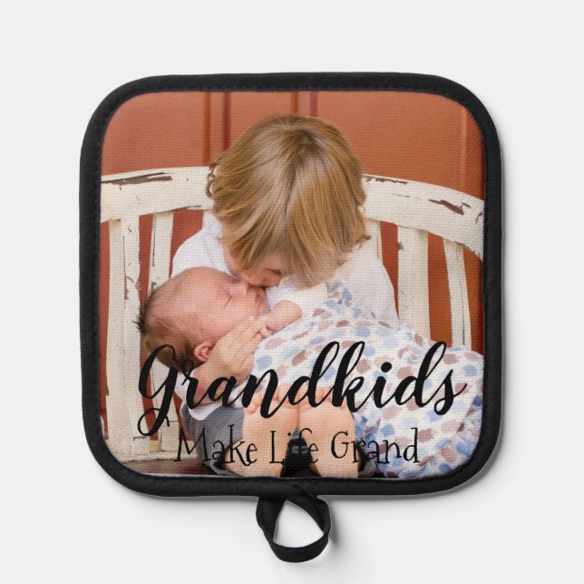 Großkinder machen das Leben großartig Topflappen (Vorderseite)