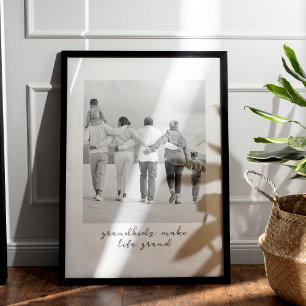 Großkinder machen das Life Grand Custom Family Por Poster