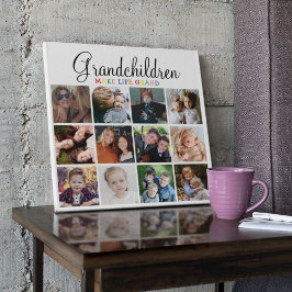 Großkinder machen Leben großartig | FotoCollage Fotoplatte