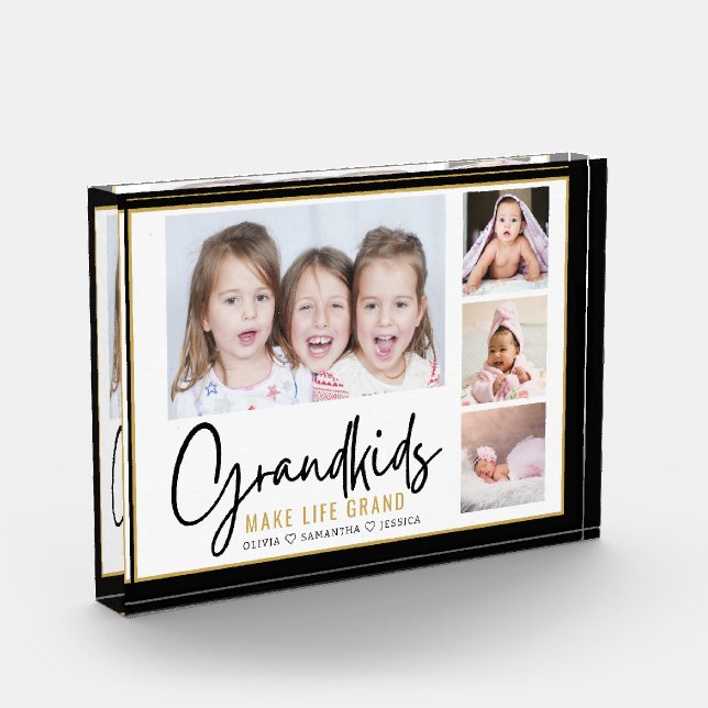 Großkinder machen Life Grand 4 Picture Personalisi Fotoblock (Links)