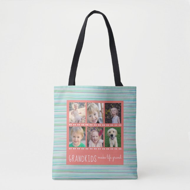 Großkinder machen Life Grand 6 Foto Collage Tasche (Vorderseite)