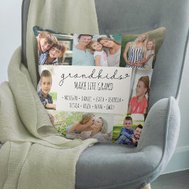 Großkinder machen Life Grand 8 Foto Personalisiert Kissen