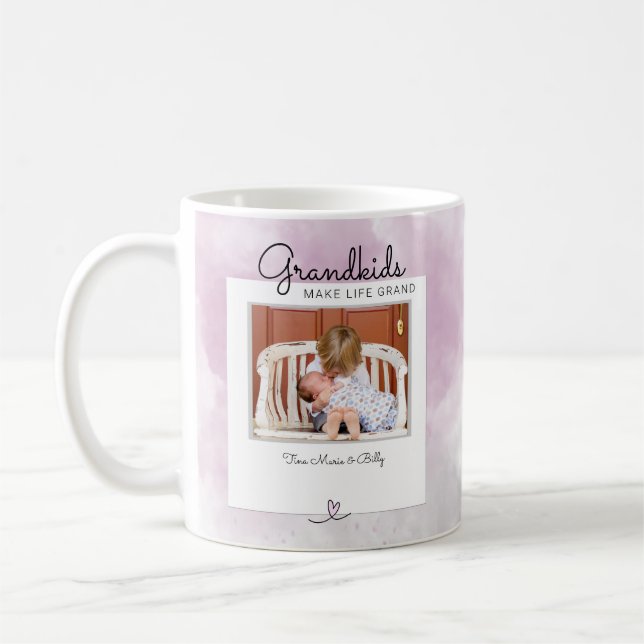 Großkinder machen Life Grand Foto Kaffeetasse (Links)