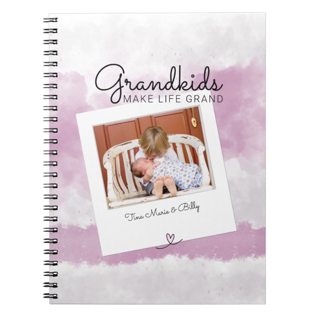 Großkinder machen Life Grand Großkinder Foto Notizblock (Vorderseite)