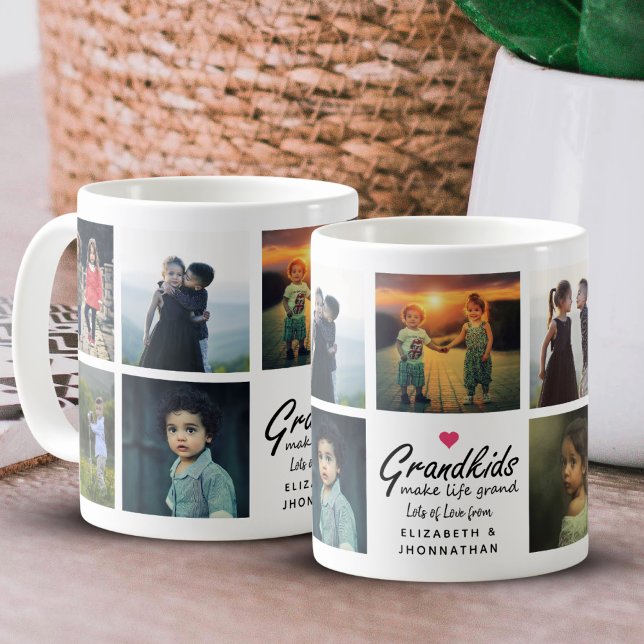 Großkinder machen Life Grand Multi FotoCollage Kaffeetasse (Von Creator hochgeladen)