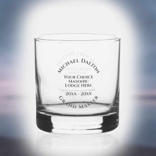 Großmeister Freimaurer Whiskyglas