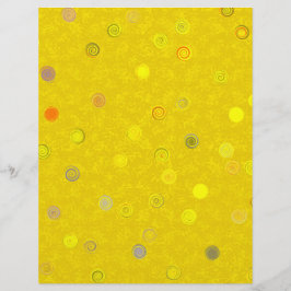 Großmenge - Gelbes Twist Polka Dot Spiral-Schrottp Flyer