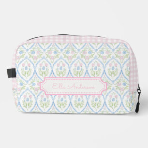 Großmillennial Pastell Blumenmuster Waschbeutel