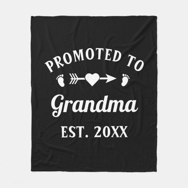 Großmutter Abuela Nonna Nanna promovierte nach Oma Fleecedecke (Vorderseite)