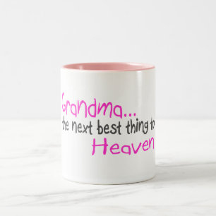 Großmutter, als Nächstes beste Sache zum Himmel Zweifarbige Tasse