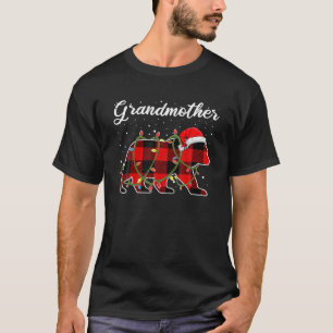 Großmutter Bär Red Buffalo Kariert Bonus Mama Bär T-Shirt