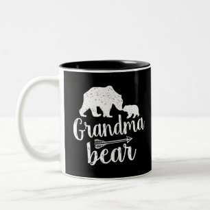 Großmutter-Bärn-Mutter-Tagesgeschenk Zweifarbige Tasse