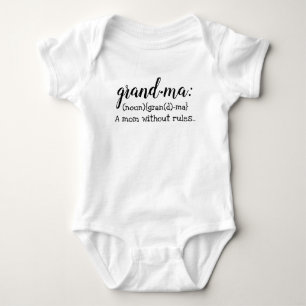 Großmutter-Definition Baby Strampler