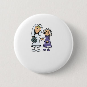 Großmutter der Braut am Hochzeitstag Button