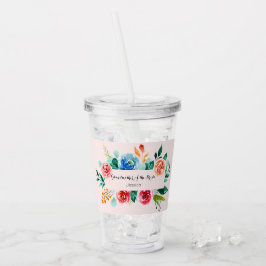 Großmutter der Brautblütenhochzeit Acryltrinkbecher