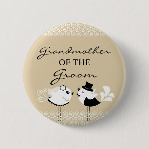 Großmutter der Bräutigam-Vögel, die Knopf Wedding Button