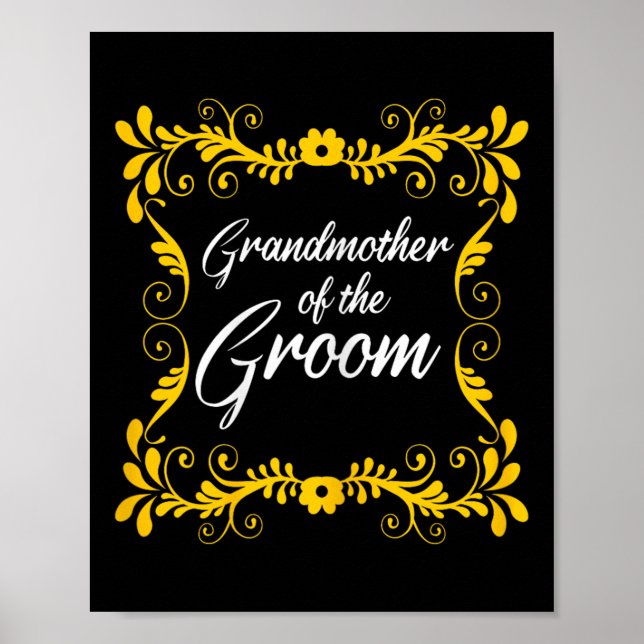 Großmutter der Groom Matching Bachelorette Par Poster (Vorne)