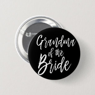 Großmutter der Skript-Art-Hochzeit der Braut- Button