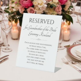 Großmutter des Brautdenkmals Rettete einen Sitz Sockelschild