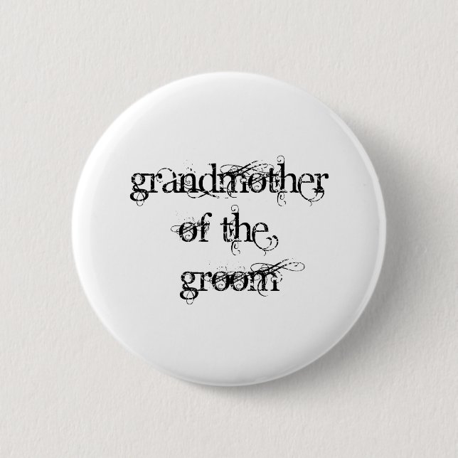Großmutter des Bräutigams Button (Vorderseite)