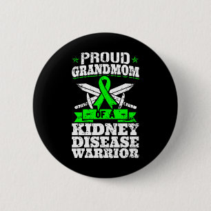 Großmutter einer Nierenerkrankung Warrior Awarenes Button