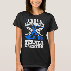 Großmutter eines Ataxia Kriegers Blaues Bewusstsei T-Shirt