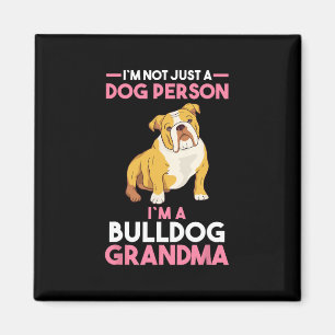Großmutter English Bulldog Oma Magnet