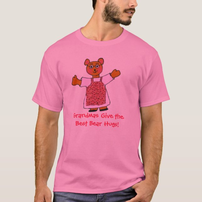 Großmutter-feste Umarmungen - Großmutterbär T-Shirt (Vorderseite)