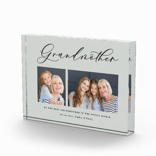 Großmutter-Geschenk für Großmutter mit einem Foto (Rechts)