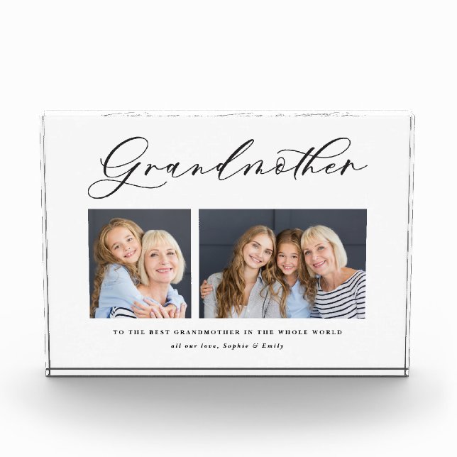Großmutter-Geschenk für Großmutter mit einem Foto (Vorderseite)