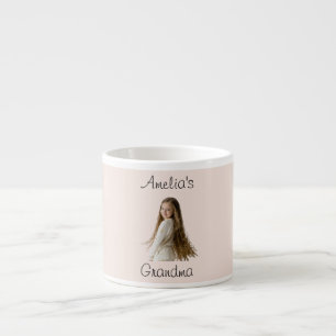 Großmutter-Geschenk - Name und Foto - Espressotasse