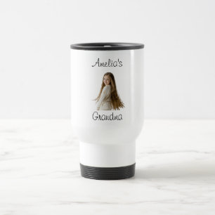 Großmutter-Geschenk - Name und Foto - Reisebecher
