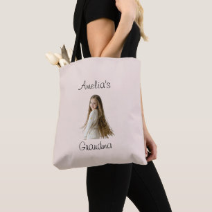 Großmutter-Geschenk - Name und Foto - Tasche