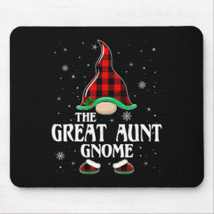 Großmutter Gnom Büffel Kariert Familien Gruppe Wei Mousepad