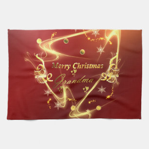 Großmutter-goldener Text Handtuch