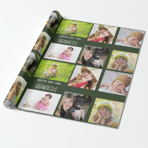 Großmutter Großvater FOTO Collage Geschenk Geschenkpapier