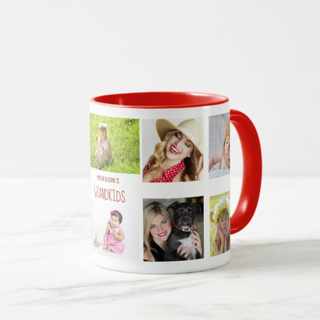 Großmutter Großvater FOTO Collage Geschenk Tasse (VorderseiteRechts)