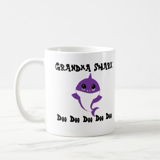 Großmutter-Haifisch-Kaffee-Tasse Kaffeetasse (Links)