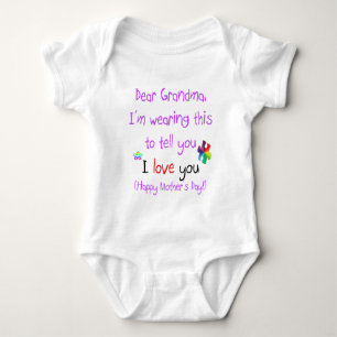 Großmutter, i-Liebe Sie! Baby Strampler