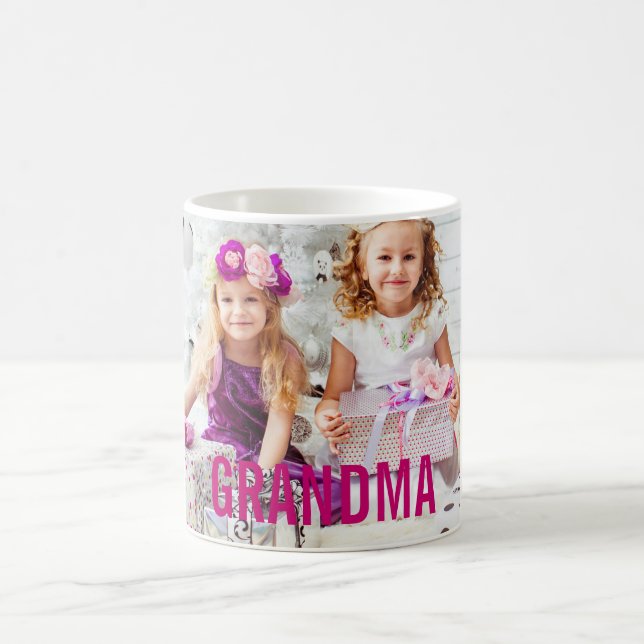 Großmutter Ihre KinderFoto-Tasse Kaffeetasse (Mittel)